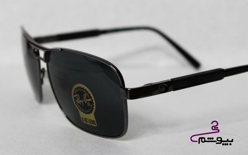 عینک آفتابی مشکی برند Rayban کد 491